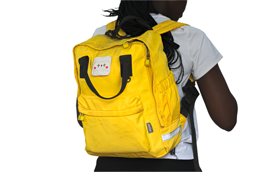 Yellow Backpack Unisex Men's Women's Boys Girls Mtumba School Bag